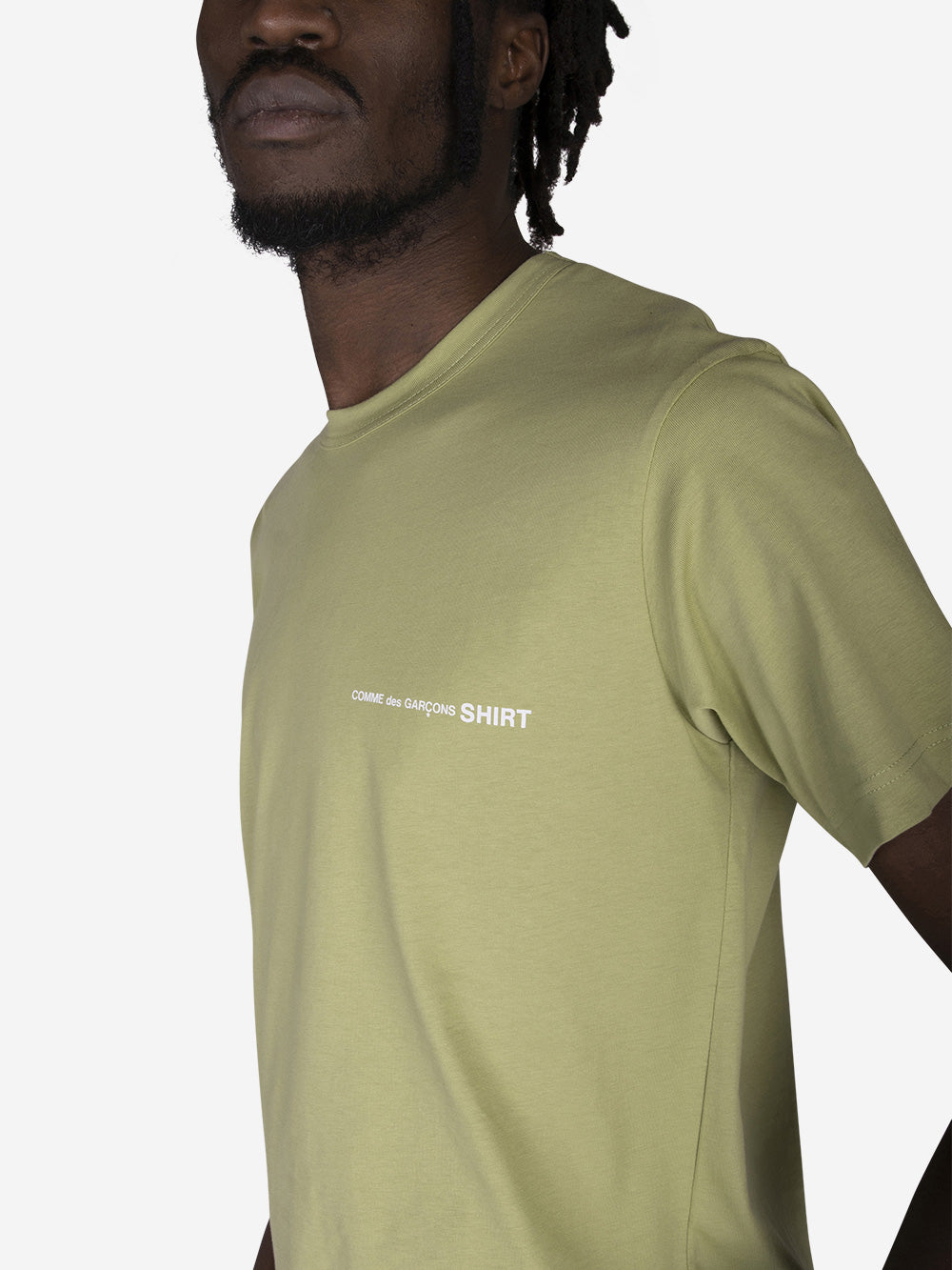 COMME DES GARCONS SHIRT T-shirt in cotone Verde Urbanstaroma