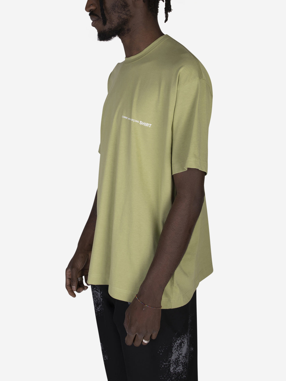 COMME DES GARCONS SHIRT T-shirt oversize in cotone Verde Urbanstaroma