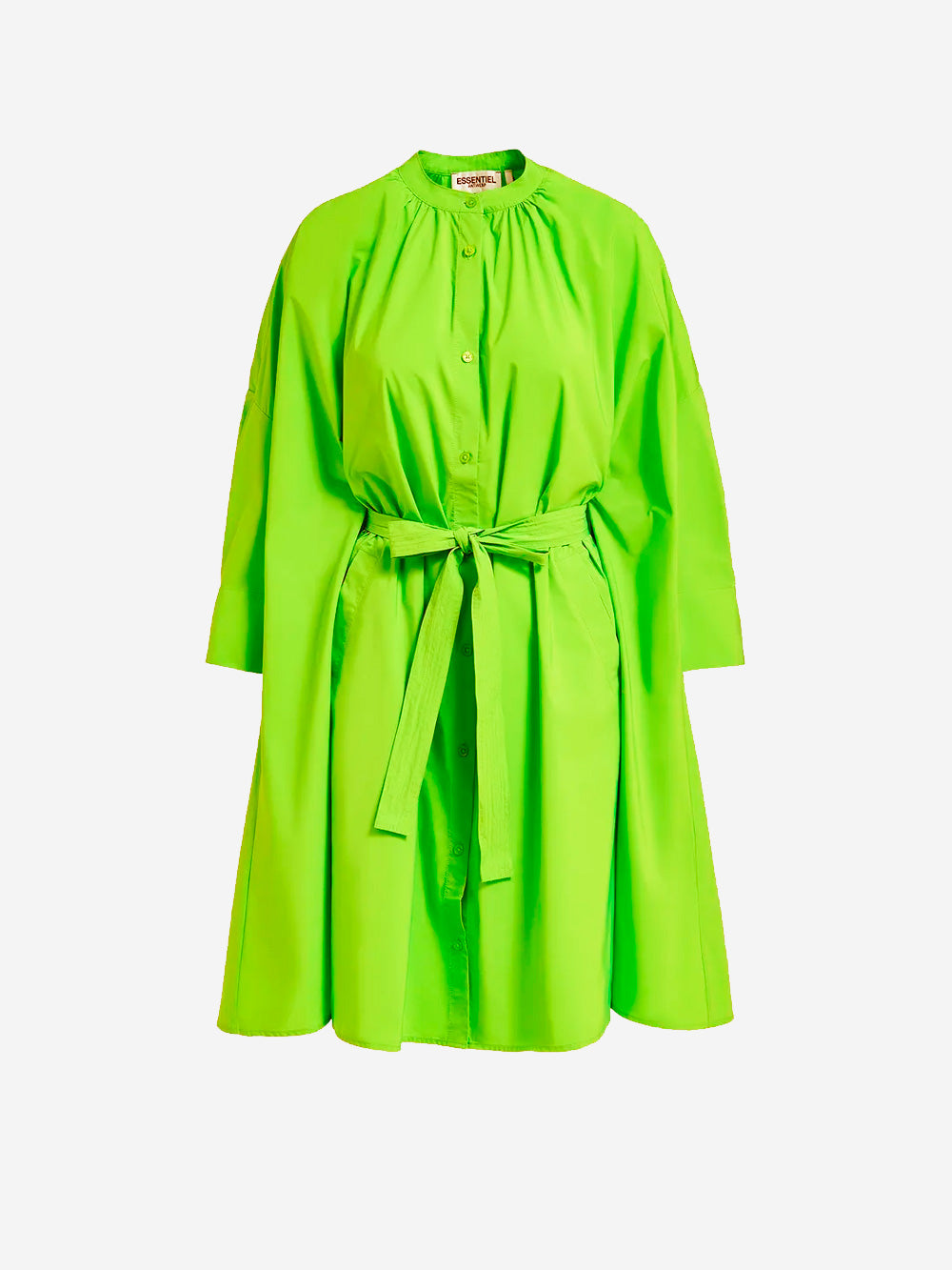 Essentiel ANTWERP-XS-Chemisier dress-Green-Women Essentiel ANTWERP-XS-Chemisier dress-Green-Women