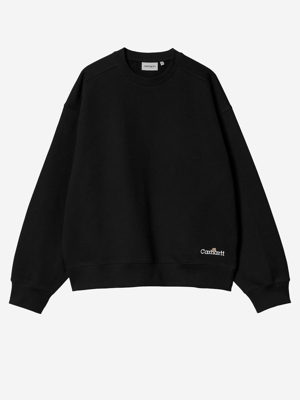 CARHARTT WIP M Black Sweatshirt Label Script I034429 Urbanstaroma