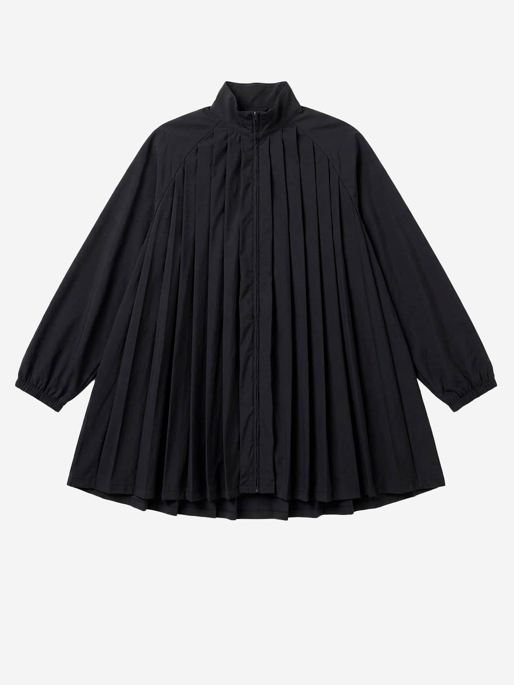 nike long sleeve mini dress NIKE Black long sleeve oversized mini dress with pleats IF0558