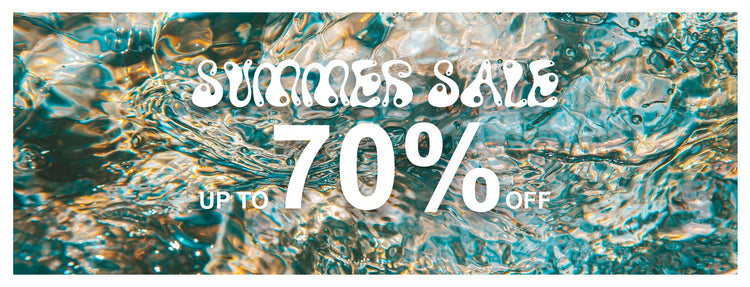 banner summer sale up to 70% off