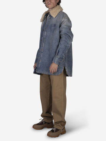 Veste en jean matelassée