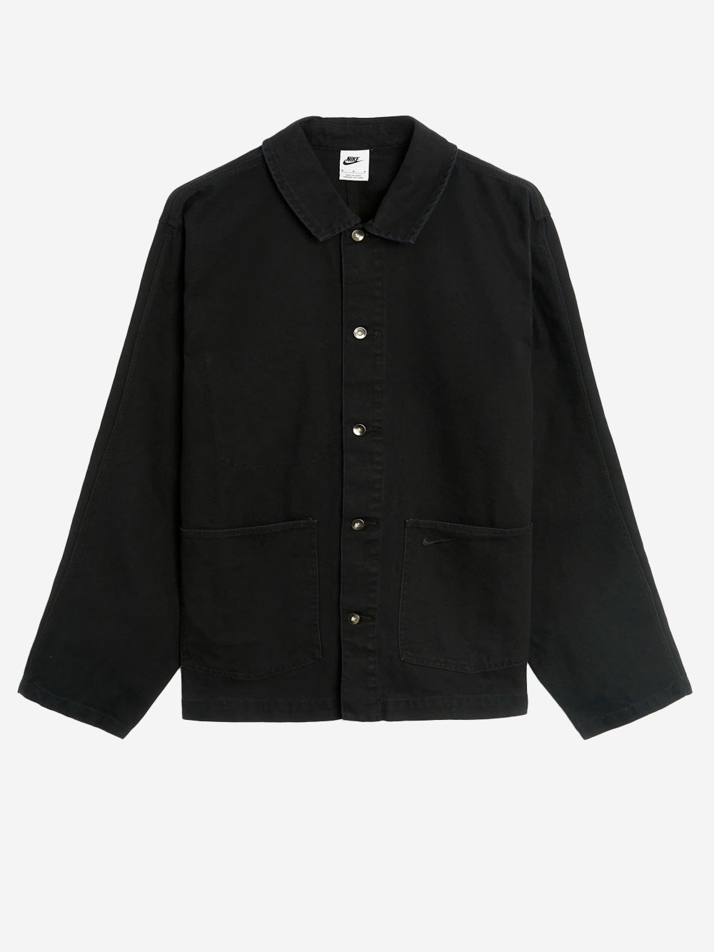 NIKE Giacca nera in denim con tasche Nero Urbanstaroma