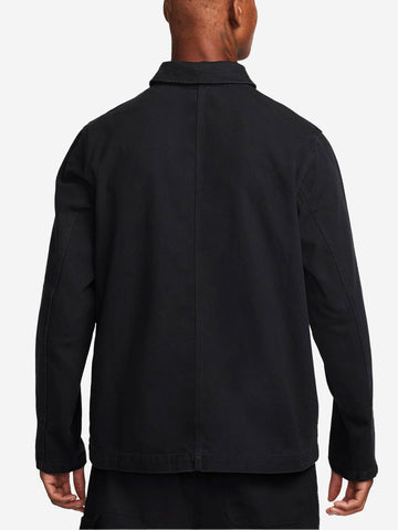 NIKE Giacca nera in denim con tasche Nero