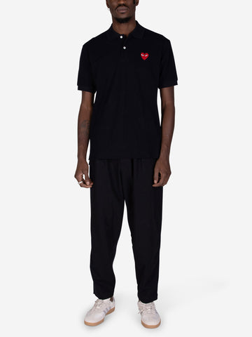 CDG Red Play blue polo shirt