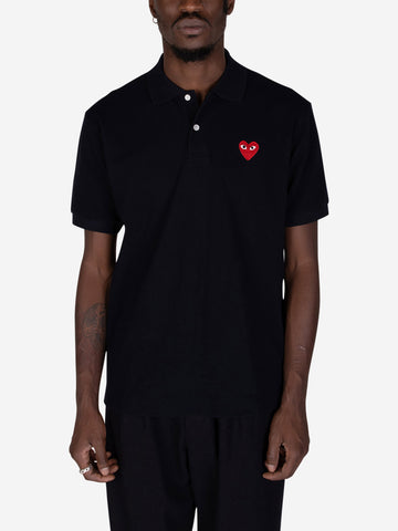 CDG Red Play blue polo shirt