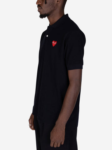 CDG Red Play blue polo shirt