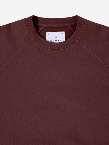 Sudadera con cuello redondo y mangas raglán