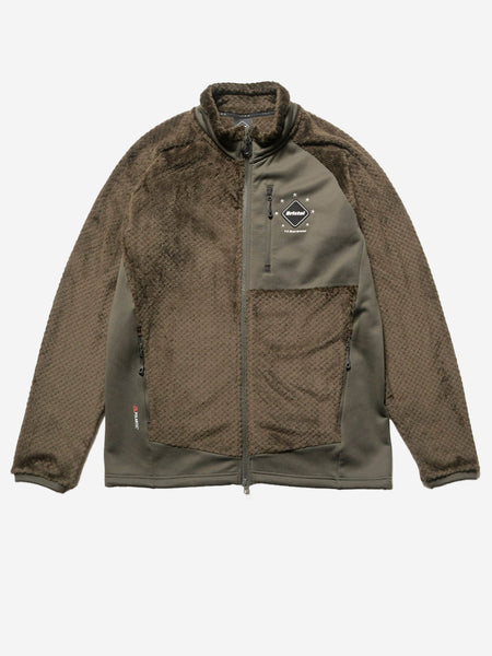 F.C. REAL BRISTOL Polartec stand collar khaki jacket FCRB242062