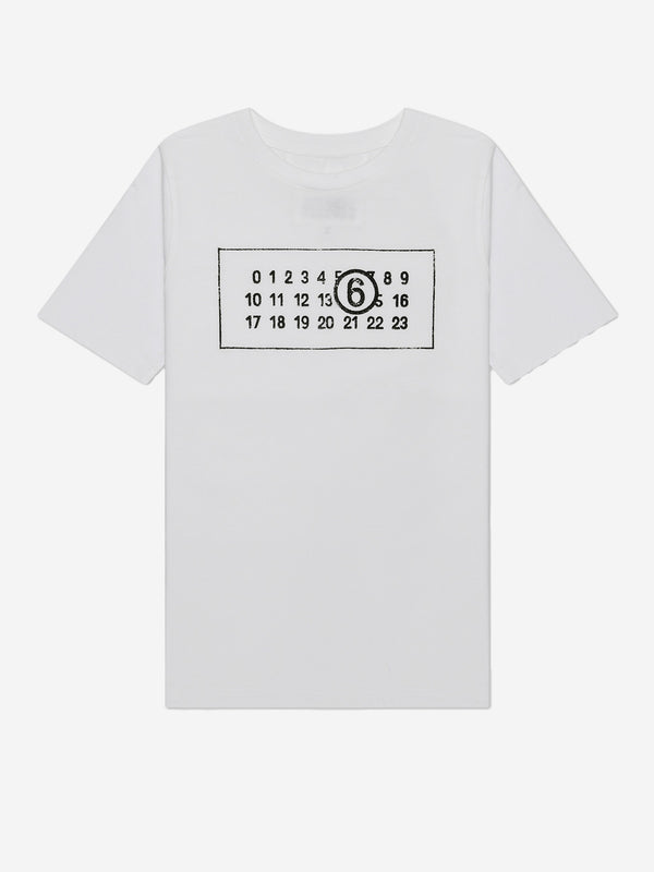TOM TAILOR Denim T-Shirt Donna Con Stampa, Girocollo, Maniche Corte, Colore Gardenia White, Vestibilità Slim, Taglia M