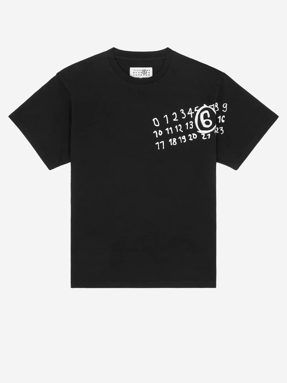 W Black overisze T-shirt with logo - Main Image