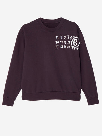 MM6 MAISON MARGIELA W Crew-neck sweatshirt with print MM6 MAISON MARGIELA W Crew-neck sweatshirt with print