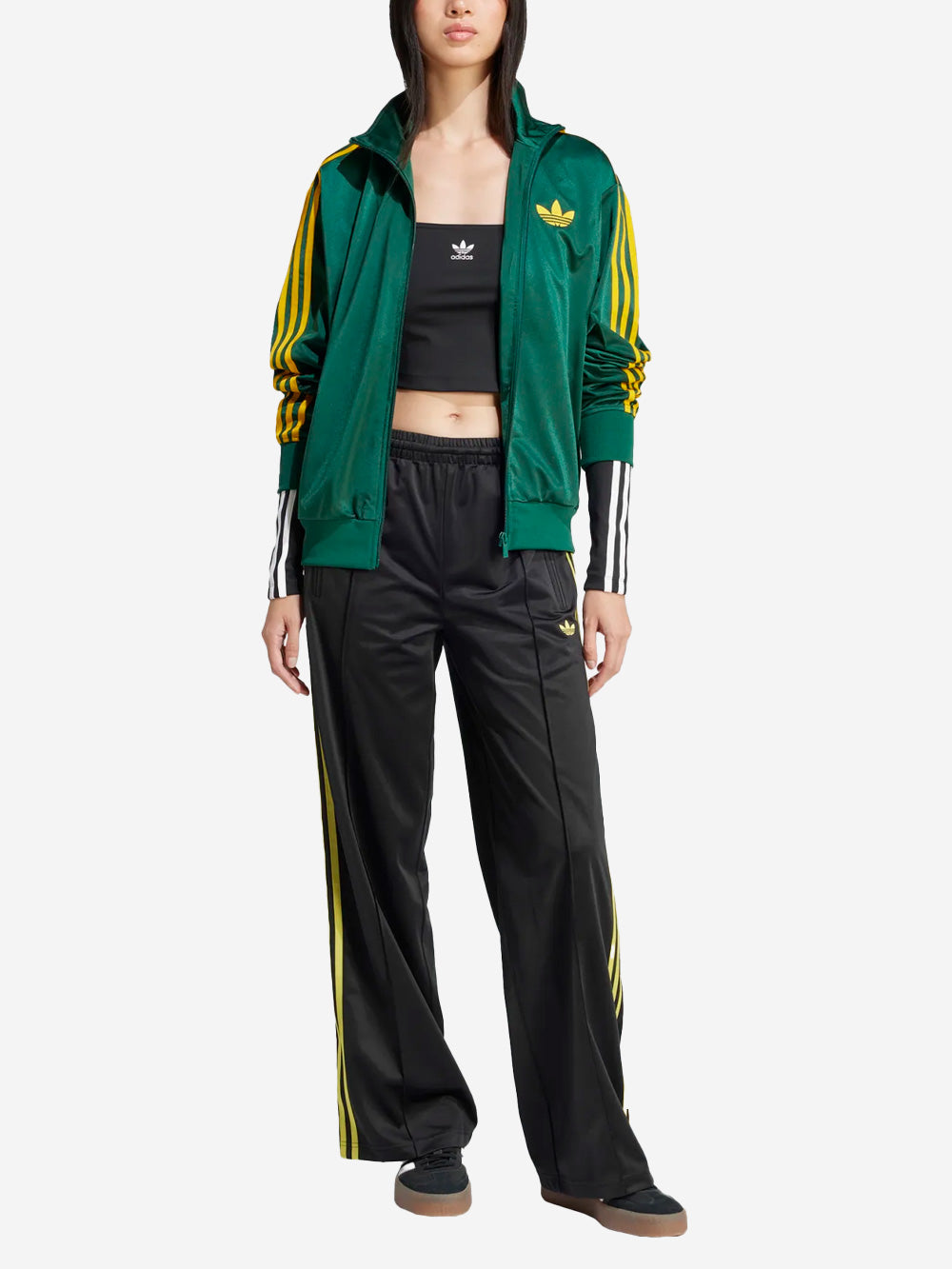 ADIDAS Pantaloni sportivi oversize 'Firebird' neri con stripes