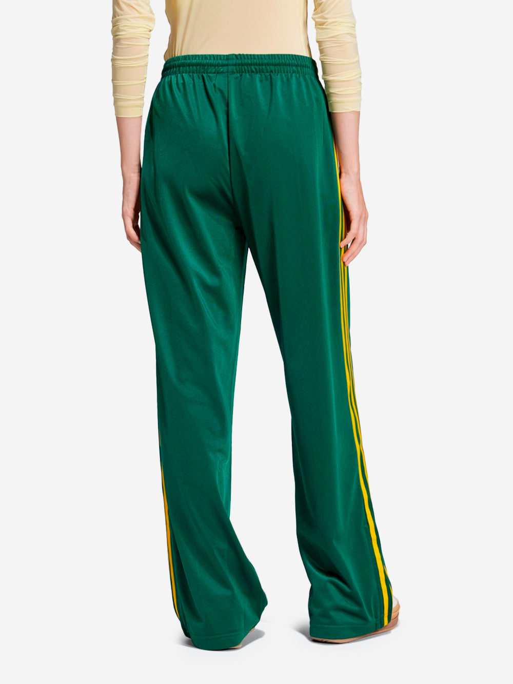 ADIDAS ORIGINALS Pantaloni sportivi oversize 'Firebird' verdi con stripes gialle Verde Urbanstaroma