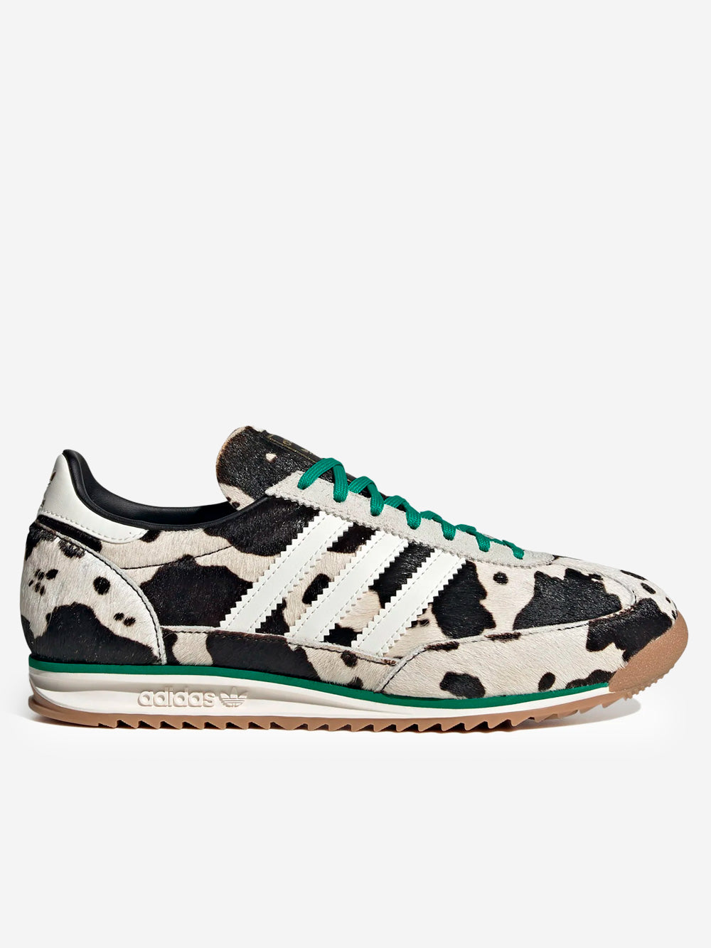 ADIDAS ORIGINALS W SL 72 OG Cow Print Pony Hair bianca e nera Bianco nero Urbanstaroma