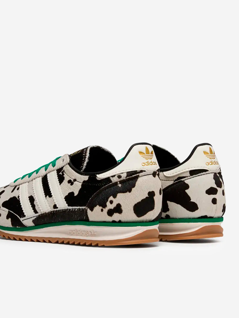ADIDAS ORIGINALS W SL 72 OG Cow Print Pony Hair bianca e nera Bianco nero Urbanstaroma