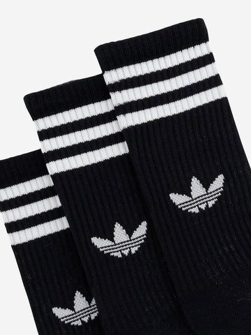 ADIDAS ORIGINALS Calze con 3 strisce e Trefoil logo (x3) Nero