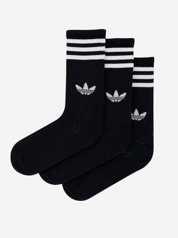ADIDAS ORIGINALS Calze con 3 strisce e Trefoil logo (x3) Nero
