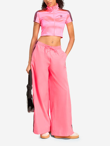 ADIDAS ORIGINALS Pantaloni sportivi oversize 'Firebird' rosa con stripes nere Fucsia