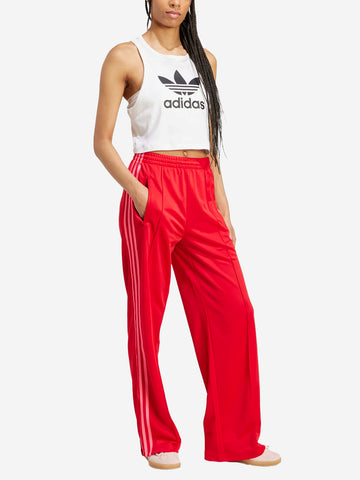 ADIDAS ORIGINALS Pantaloni sportivi oversize 'Firebird' rossi con stripes rosa Rosso