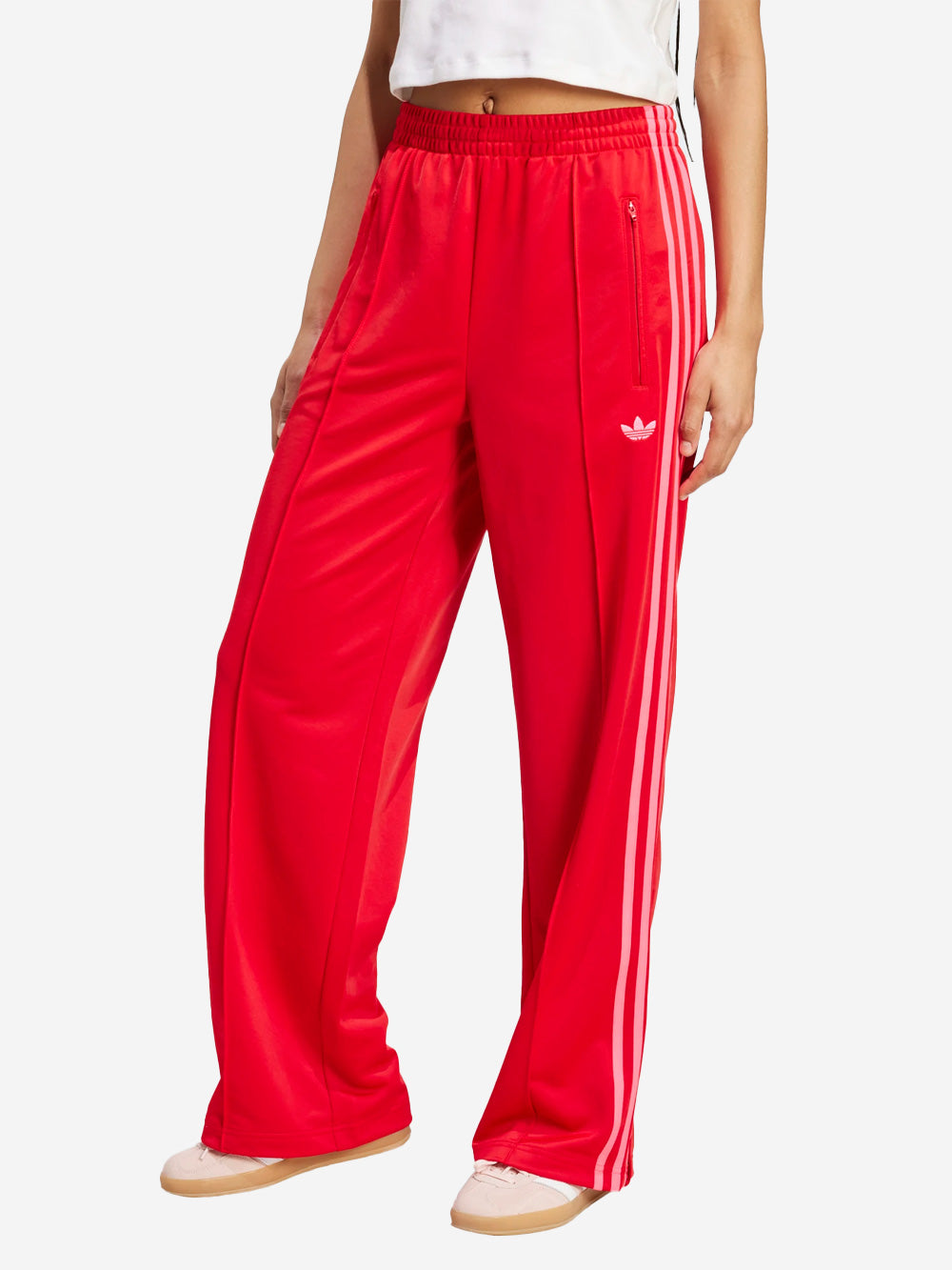 ADIDAS ORIGINALS Pantaloni sportivi oversize 'Firebird' rossi con stripes rosa Rosso Urbanstaroma