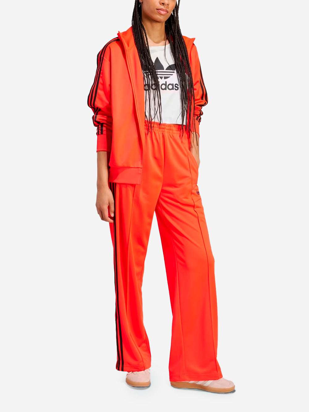 ADIDAS ORIGINALS Pantaloni sportivi oversize 'Firebird' rossi Rosso Urbanstaroma