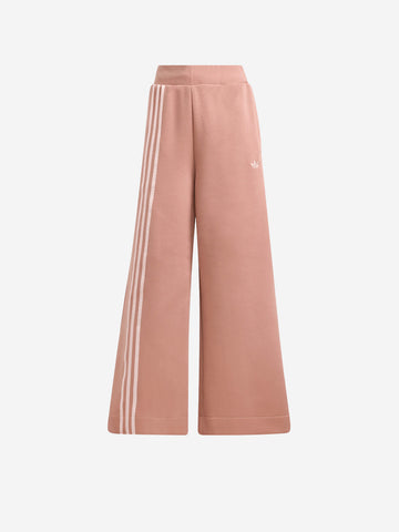 ADIDAS ORIGINALS Pantaloni ampi a gamba larga rosa con 3 strisce Rosa scuro