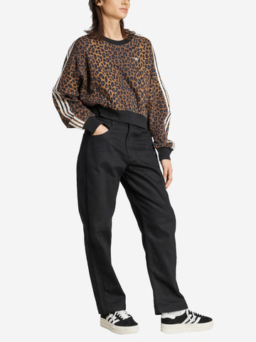 ADIDAS ORIGINALS Felpa girocollo oversize con stampa leopardata Leopardata