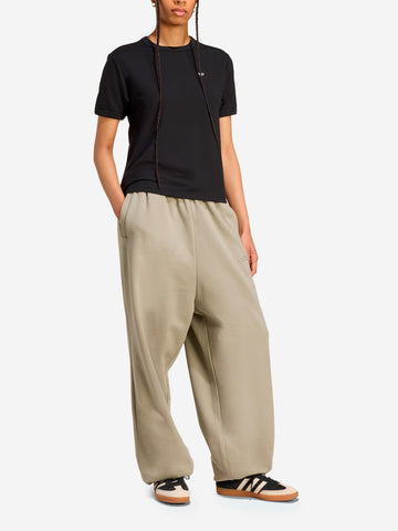 ADIDAS ORIGINALS Pantaloni oversize felpati grigi Tortora