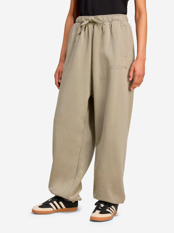 ADIDAS ORIGINALS Pantaloni oversize felpati grigi Tortora