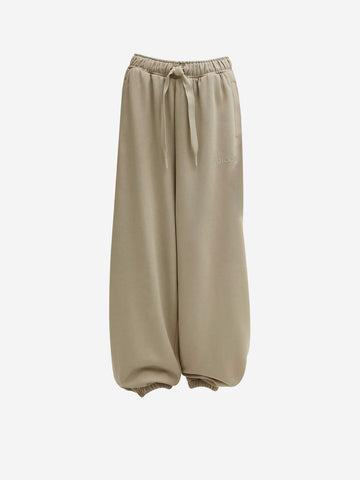 ADIDAS ORIGINALS Pantaloni oversize felpati grigi Tortora