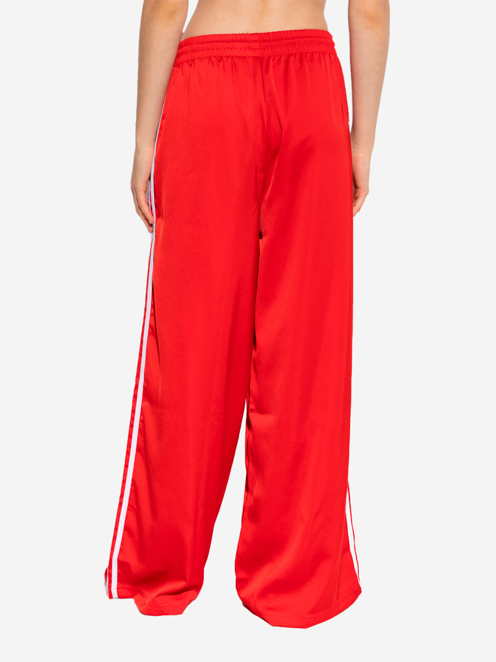 ADIDAS ORIGINALS Pantaloni jogger a gamba larga satinati rossi Rosso Urbanstaroma