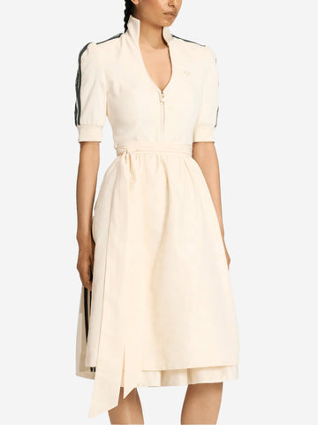 ADIDAS ORIGINALS Abito dirndl bianco Oktoberfest con dettagli arricciati Bianco