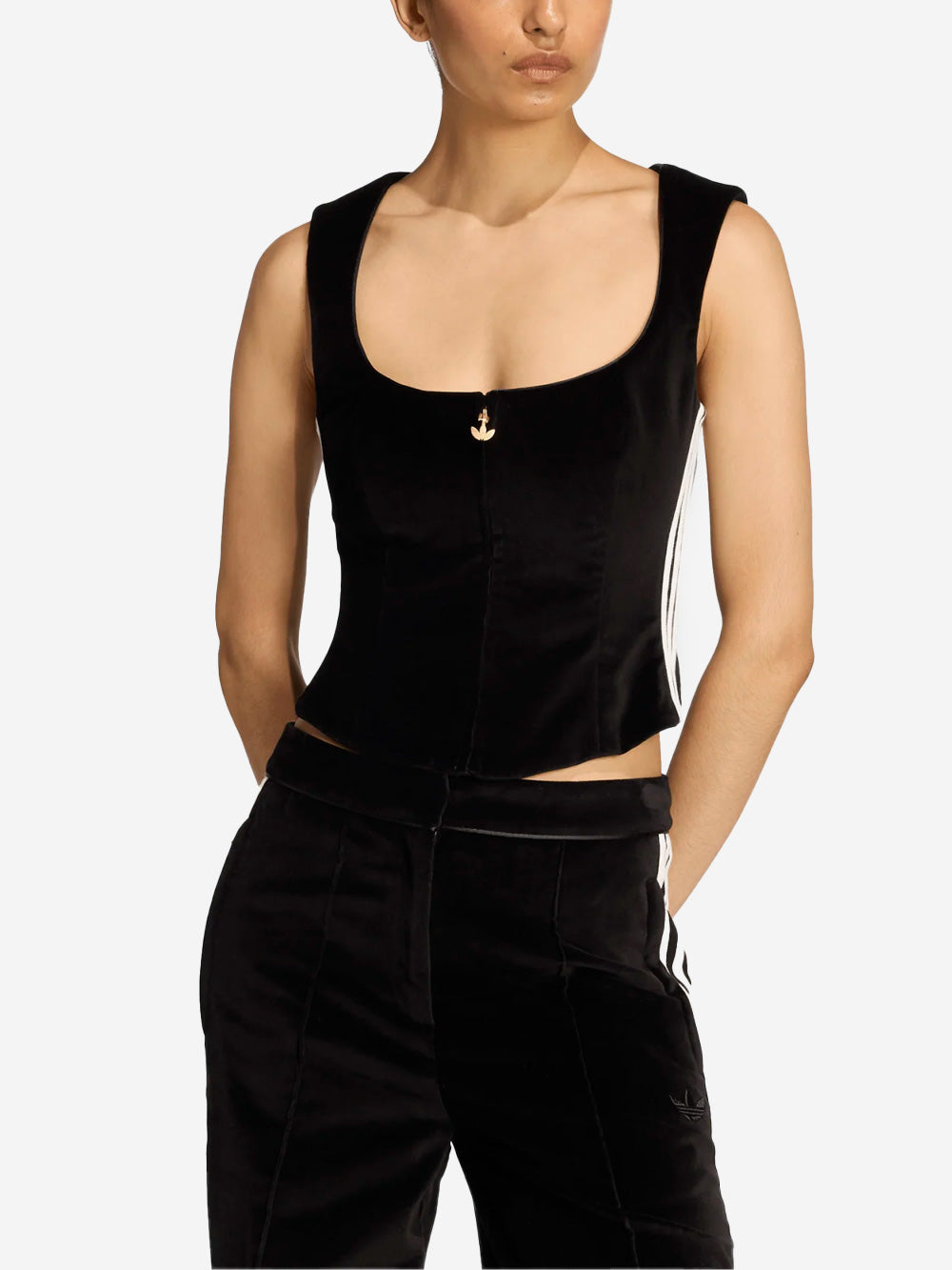 ADIDAS ORIGINALS Corsetto in velluto Oktoberfest nero Nero Urbanstaroma