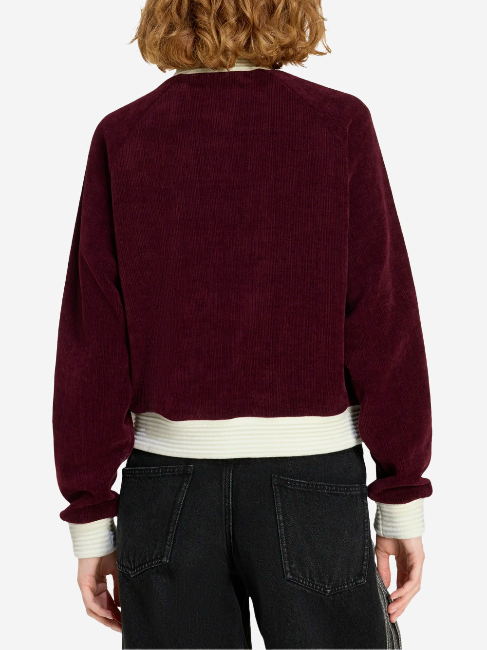 ADIDAS ORIGINALS Track top bordeaux in velluto Bordeaux Urbanstaroma