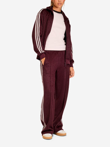 ADIDAS ORIGINALS Pantaloni jogger Firebird loose effetto mohair Bordeau