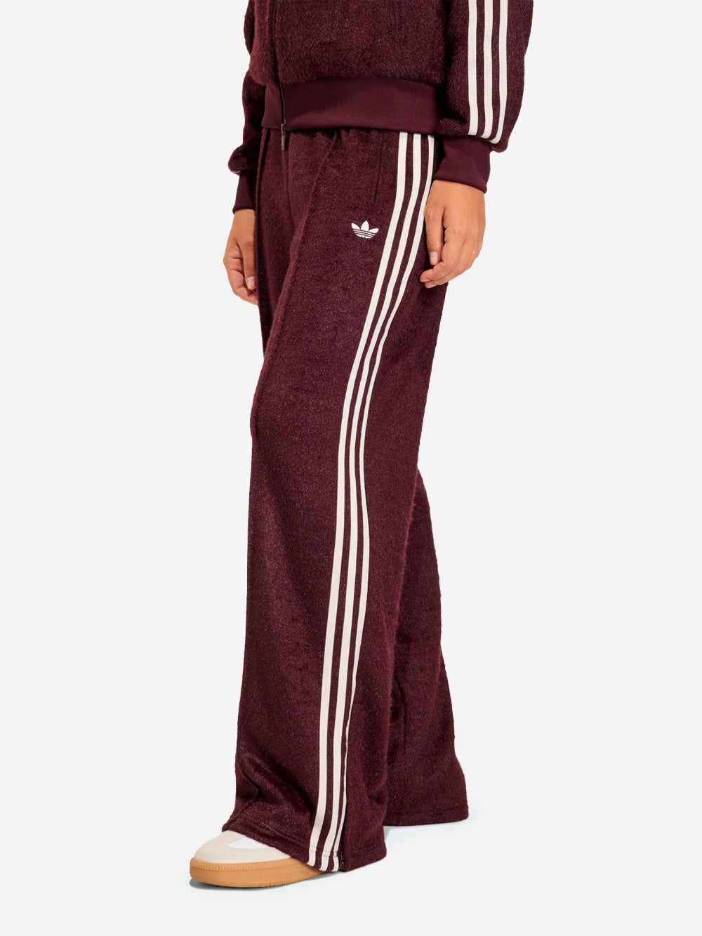 ADIDAS ORIGINALS Pantaloni jogger Firebird loose effetto mohair Bordeau Urbanstaroma