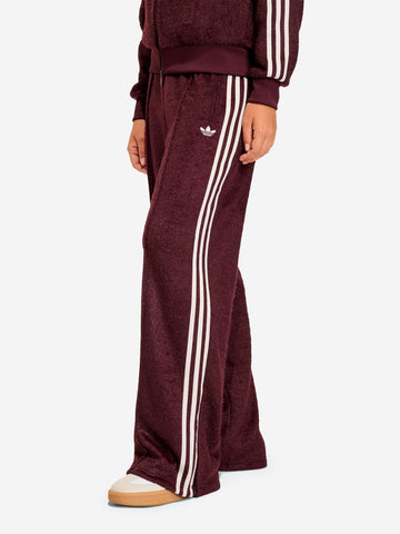 ADIDAS ORIGINALS Pantaloni jogger Firebird loose effetto mohair Bordeau