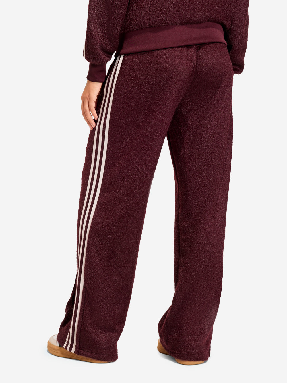 ADIDAS ORIGINALS Pantaloni jogger Firebird loose effetto mohair Bordeau Urbanstaroma