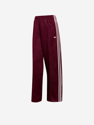 ADIDAS ORIGINALS Pantaloni jogger Firebird loose effetto mohair Bordeau