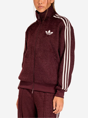 ADIDAS ORIGINALS Giacca sportiva bordeaux Firebird effetto mohair Bordeau