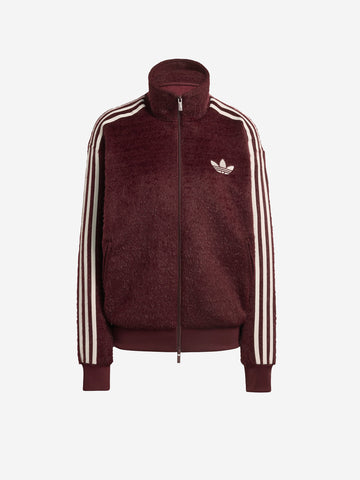 ADIDAS ORIGINALS Giacca sportiva bordeaux Firebird effetto mohair Bordeau