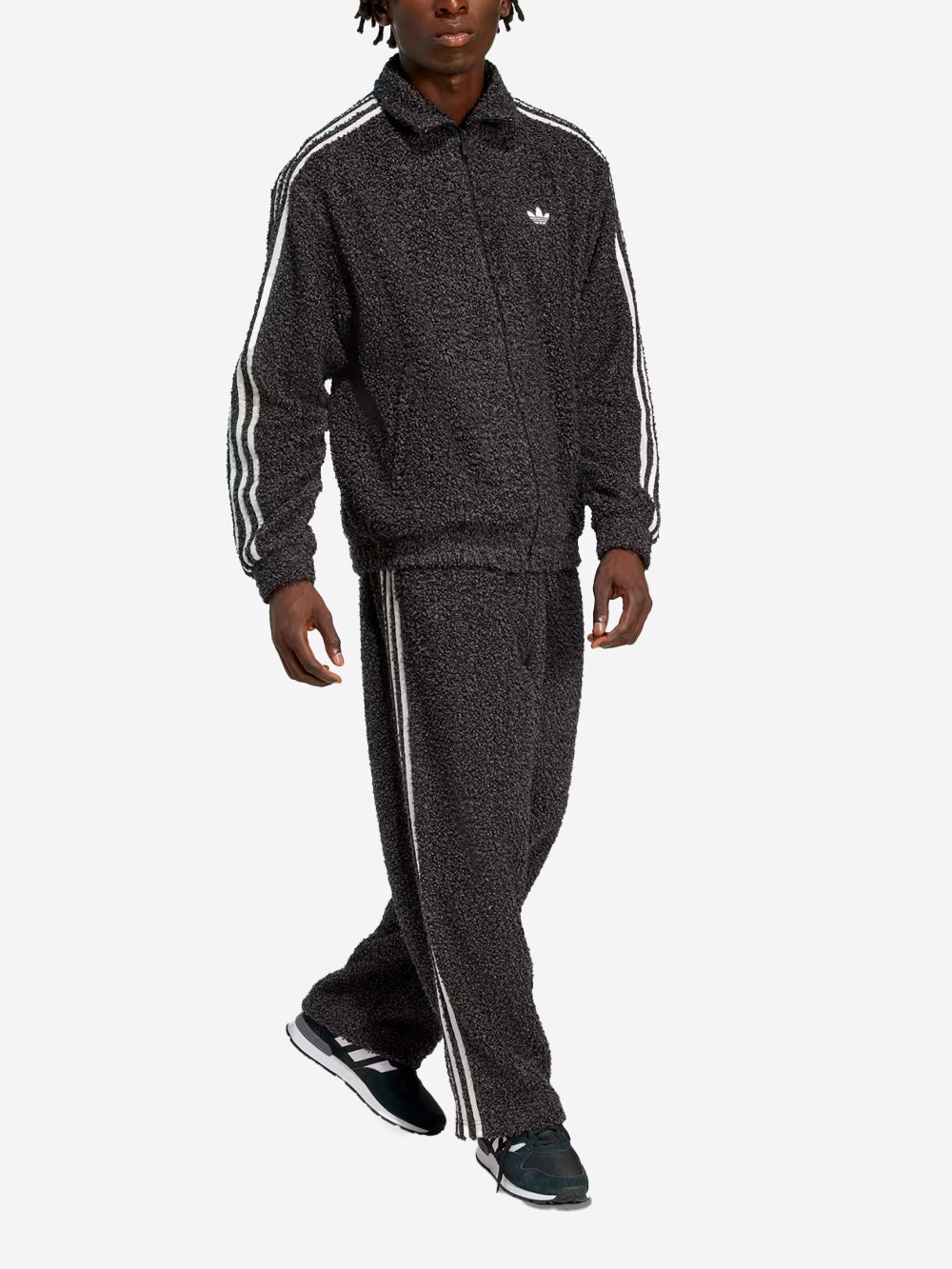 ADIDAS ORIGINALS Giacca Firebird bouclé nera Nero Urbanstaroma