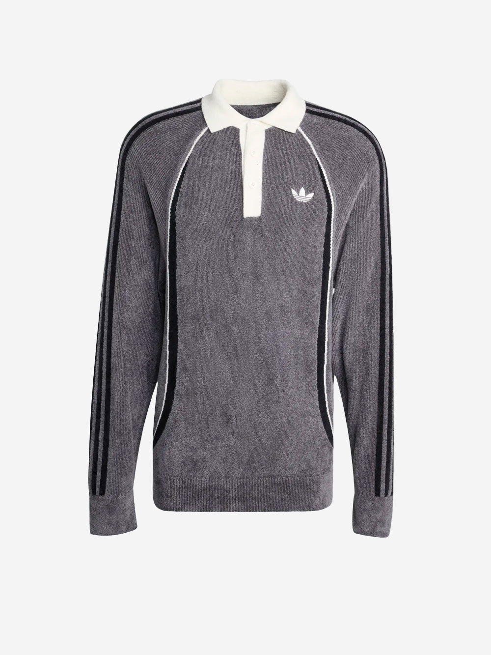 ADIDAS ORIGINALS Polo a maniche lunghe grigia Grigio Urbanstaroma