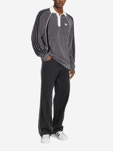 ADIDAS ORIGINALS Polo a maniche lunghe grigia Grigio