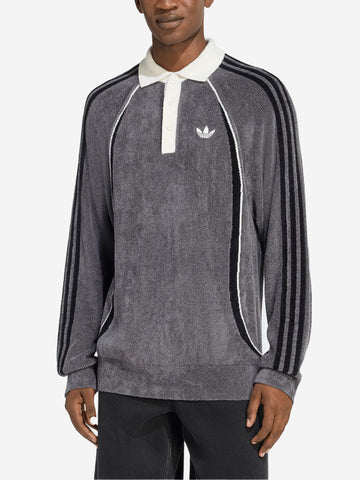ADIDAS ORIGINALS Polo a maniche lunghe grigia Grigio
