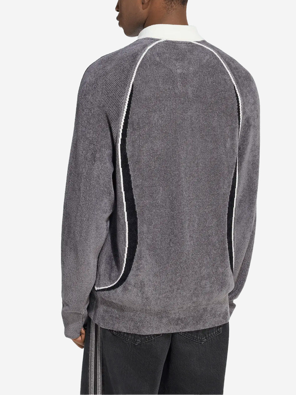 ADIDAS ORIGINALS Polo a maniche lunghe grigia Grigio Urbanstaroma