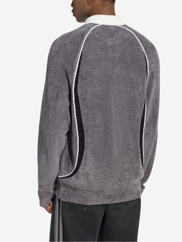 ADIDAS ORIGINALS Polo a maniche lunghe grigia Grigio