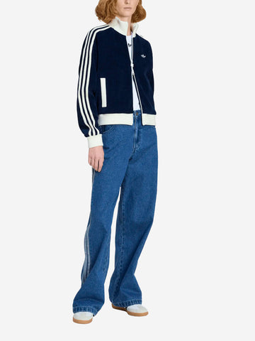 ADIDAS ORIGINALS Track top blu in velluto Blu